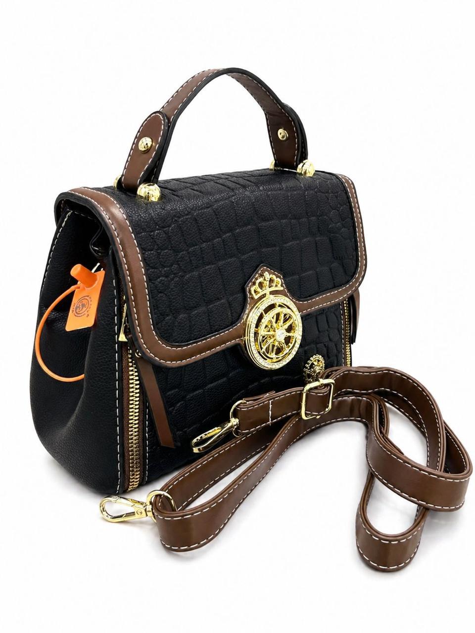 Royal Orbit Luxe Sling Bag (Black)