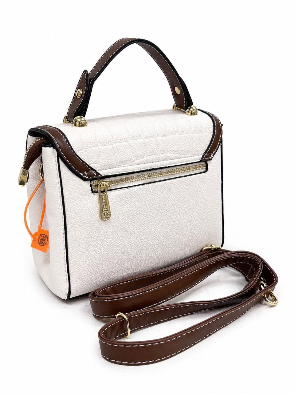 Royal Orbit Luxe Sling Bag (White)