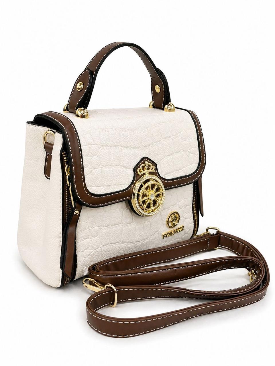 Royal Orbit Luxe Sling Bag (White)