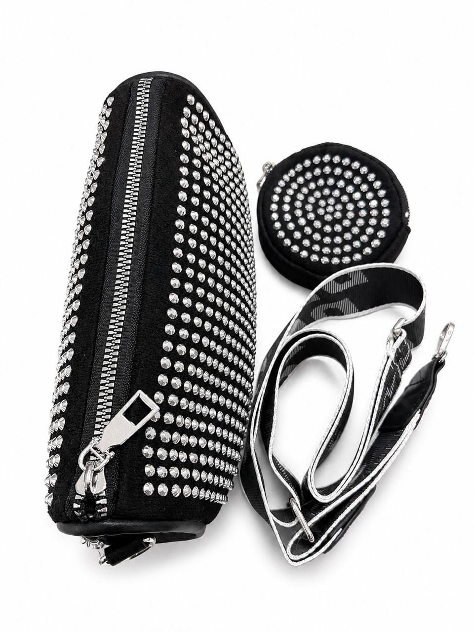 Midnight Spark Studded Sling Bag