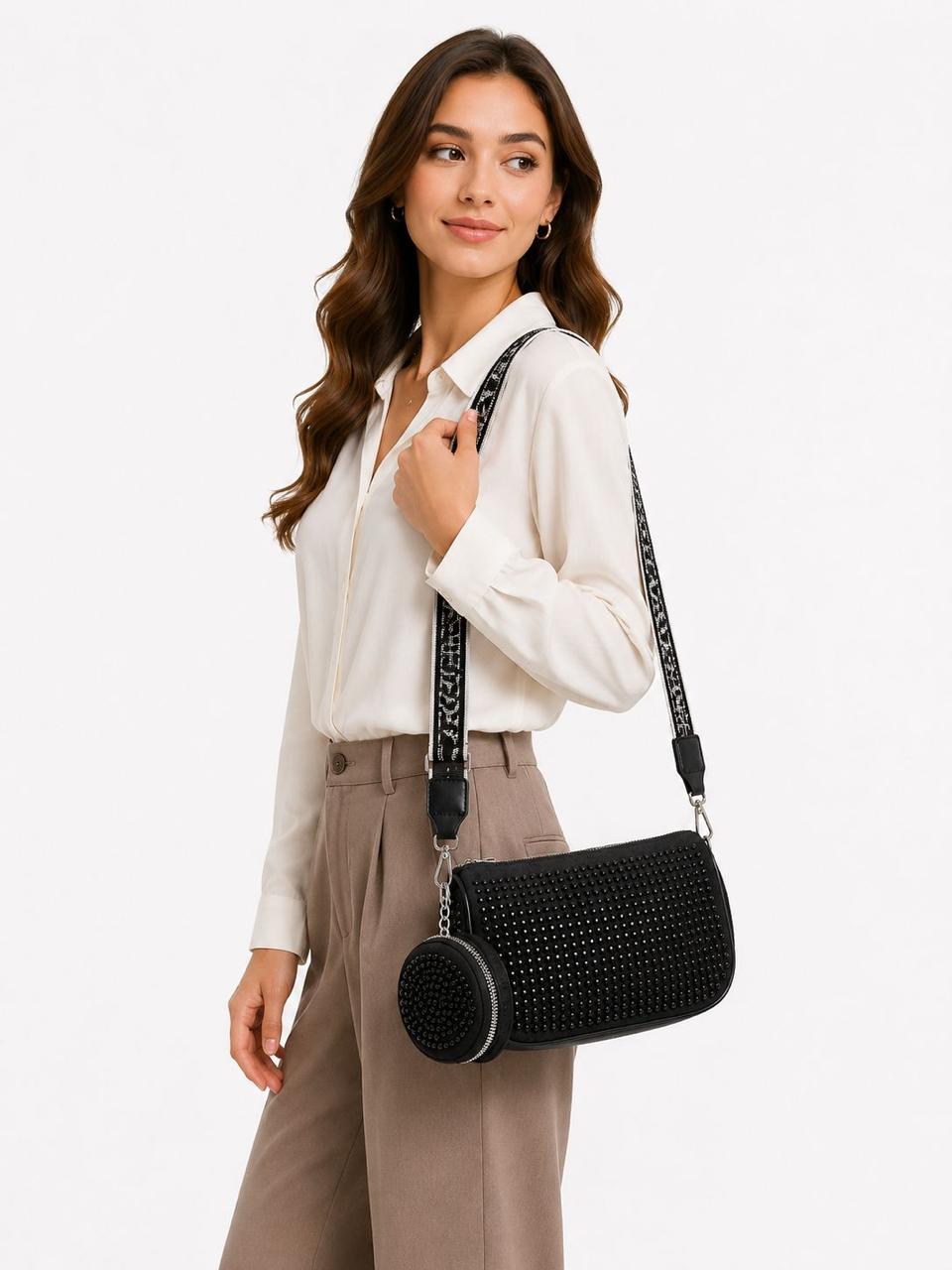 Shadow Spark Shoulder Bag (Black)