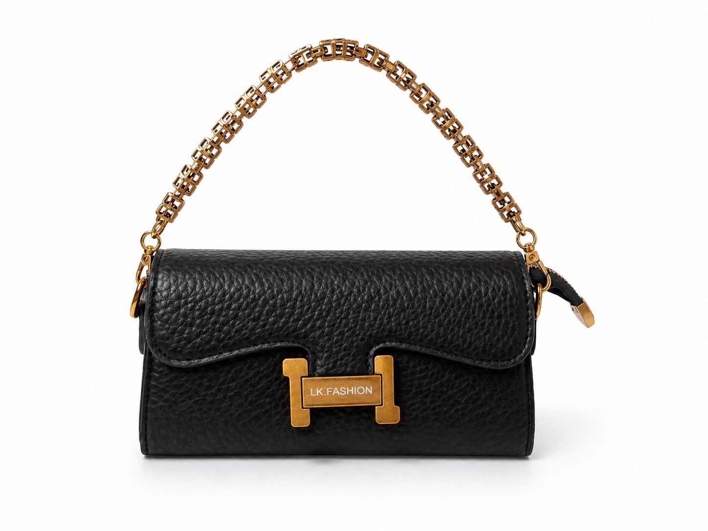 Noir Luxe Chain Sling Bag (Black)