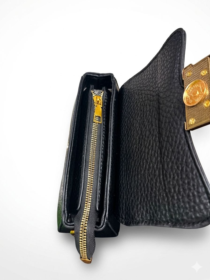 Noir Luxe Chain Sling Bag (Black)