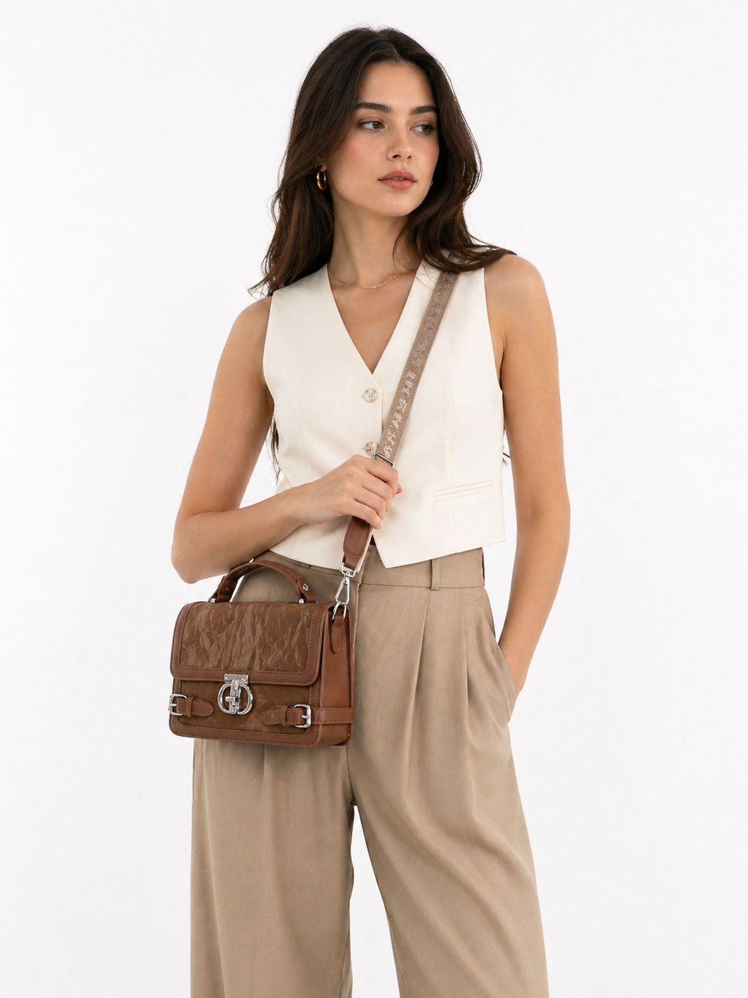 Vintage Royale Satchel Bag (Brown)