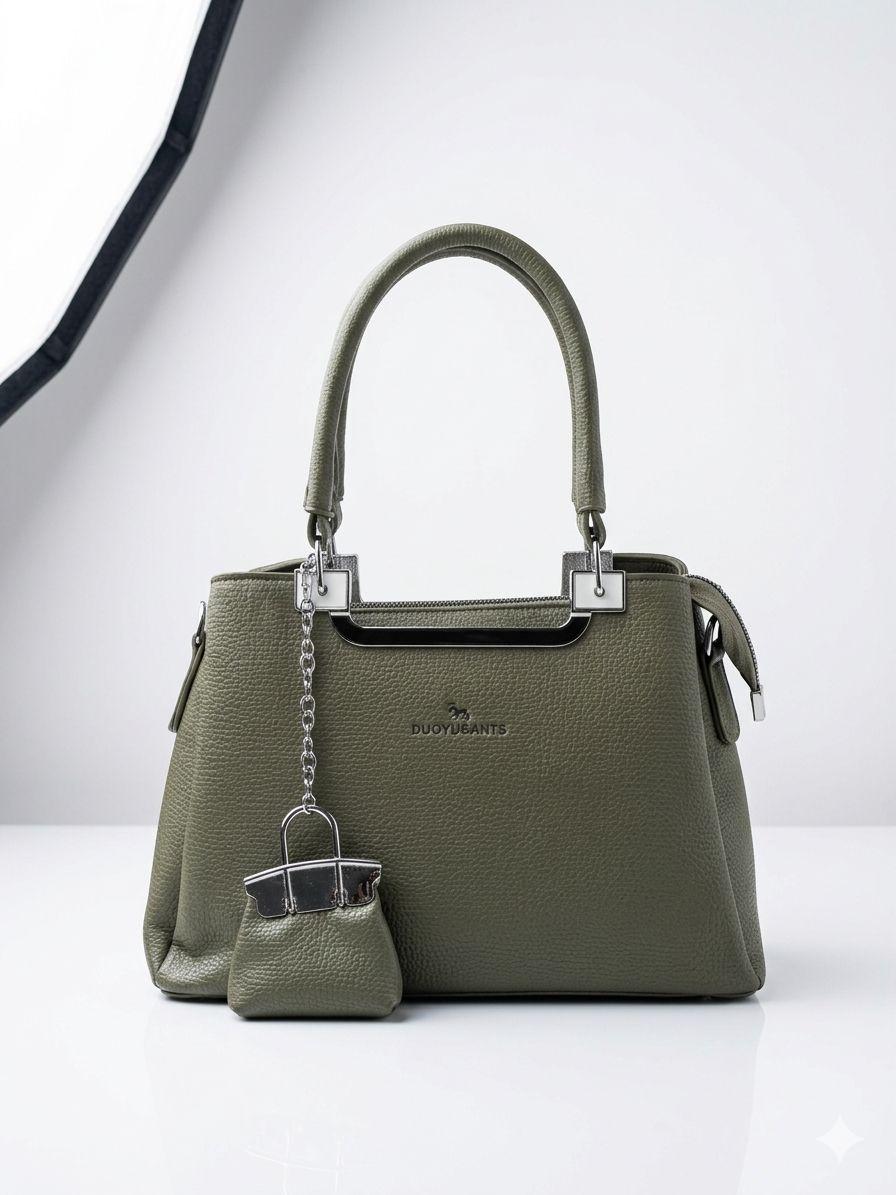 Ruby Elegance Hand Bag (Green)