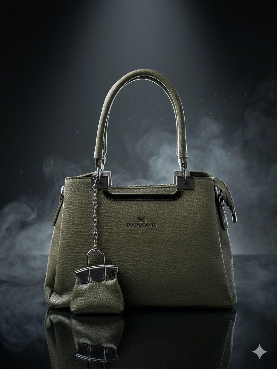 Ruby Elegance Hand Bag (Green)