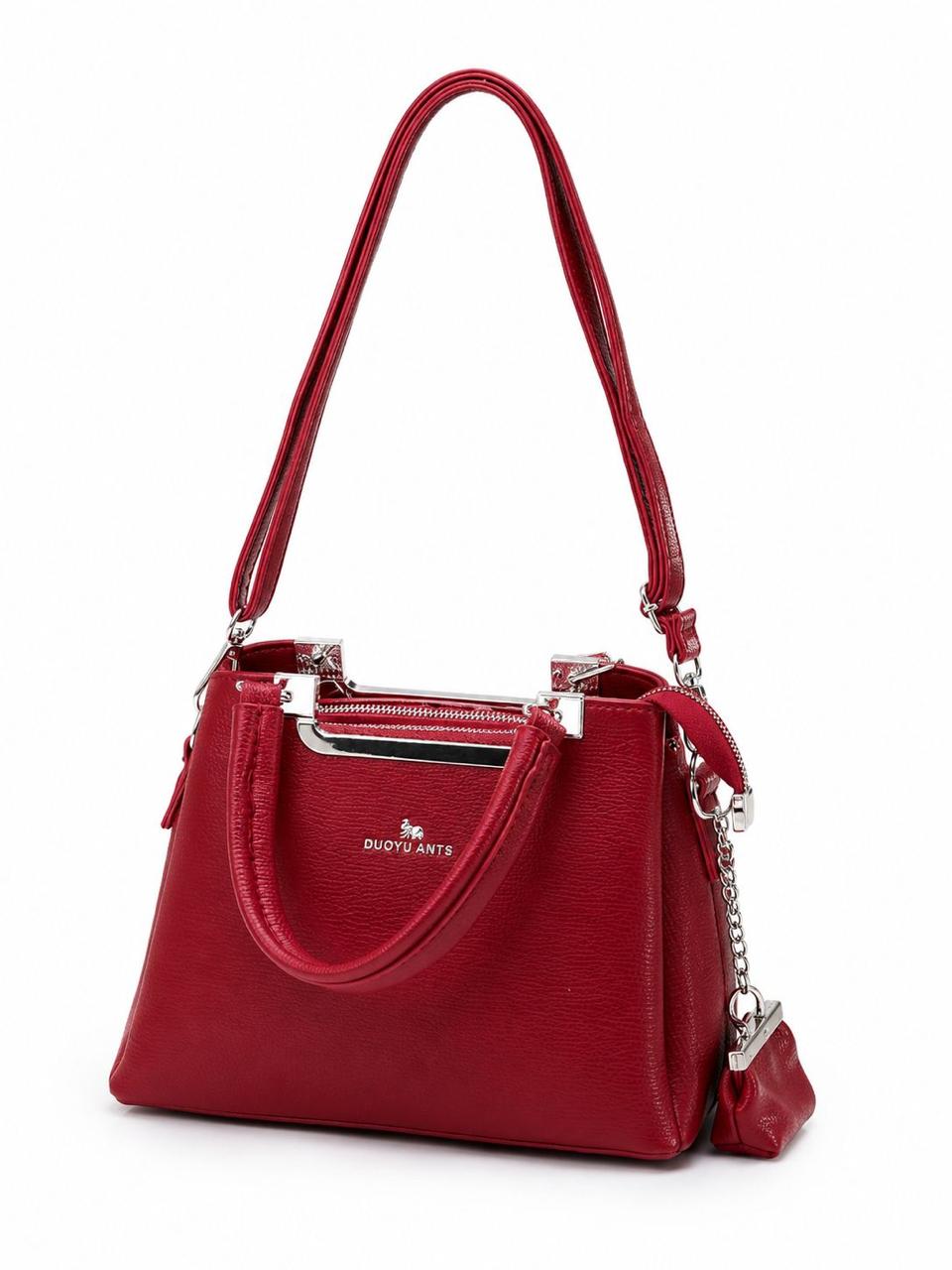 Ruby Elegance Hand Bag (Red)