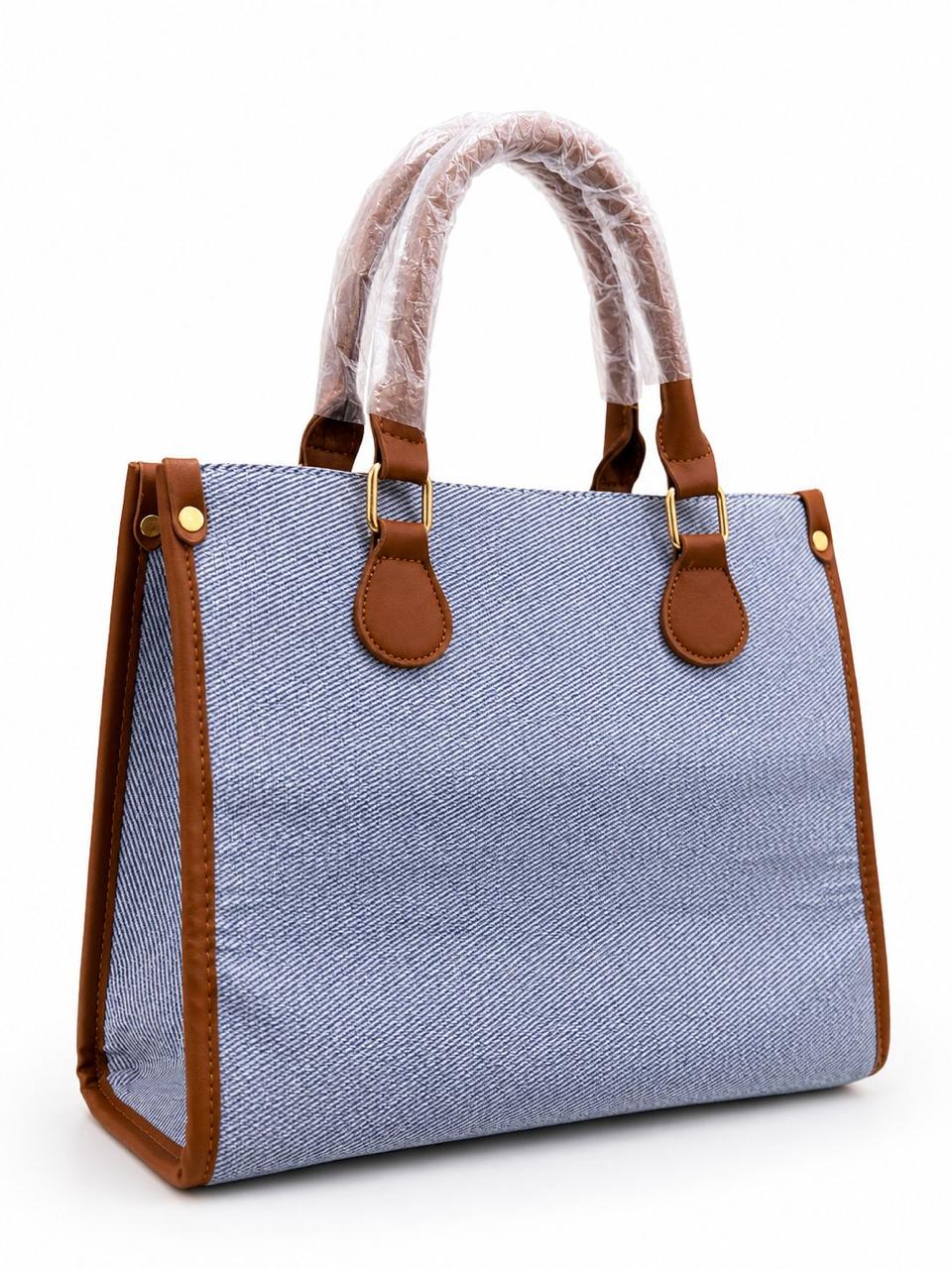 The Everyday Luxe Tote (Blue)