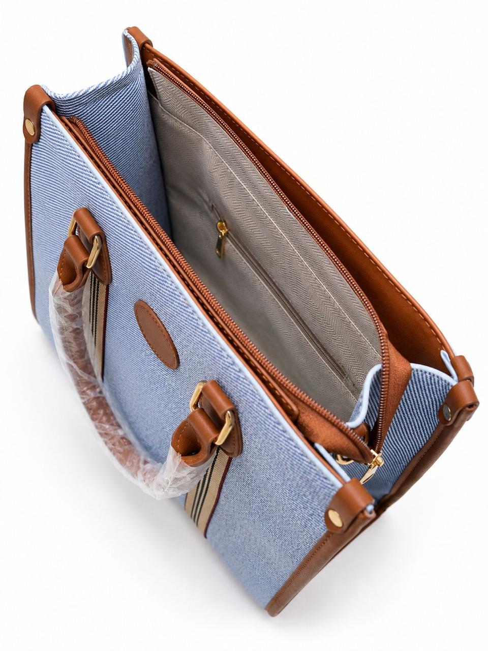 The Everyday Luxe Tote (Blue)