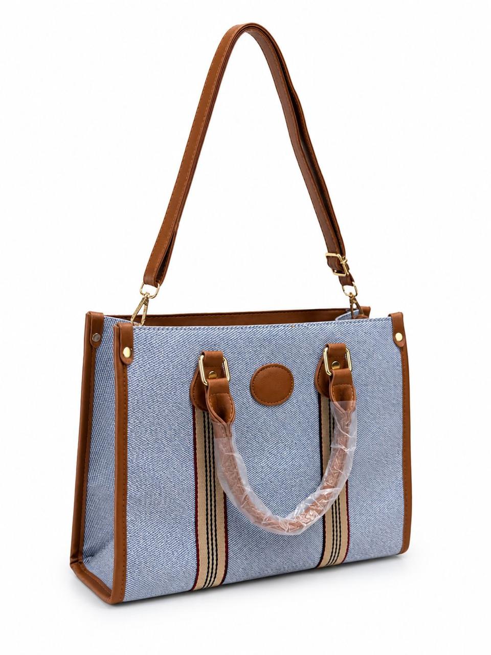 The Everyday Luxe Tote (Blue)