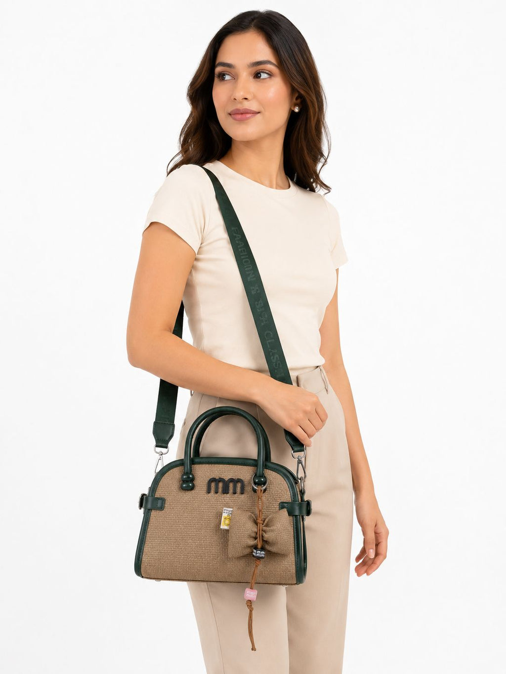 The Willow Charm Bag (Green)