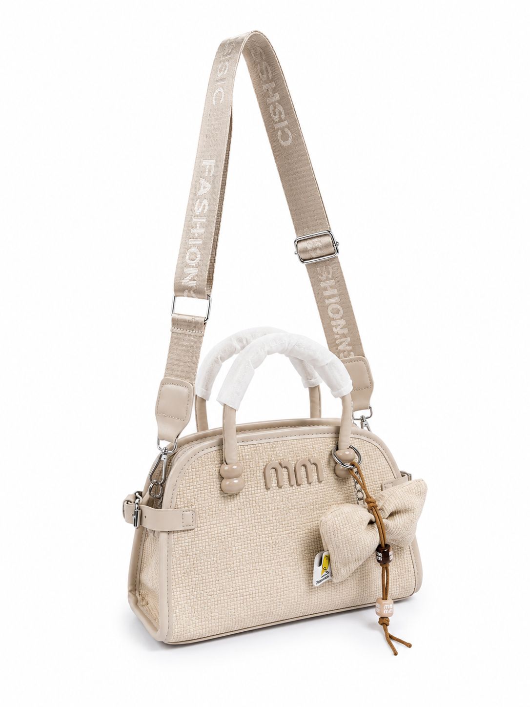 The Willow Charm Bag (Beige)