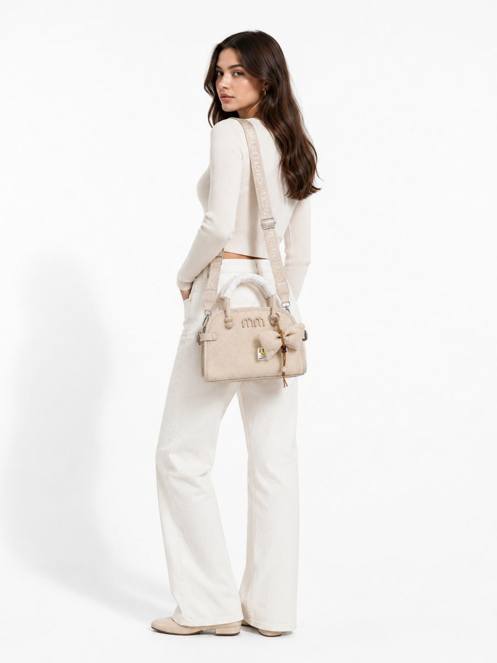The Willow Charm Bag (Beige)
